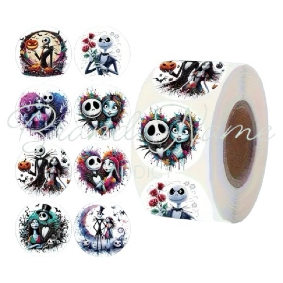 Disney Other - Roll of 500 Disney Nightmare Before Christmas Stickers